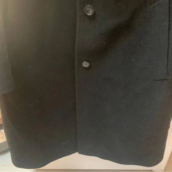 Hugo Boss Morgan Black Virgin Wool Cashmere Dress Coat 2XL - Picture 11 of 12